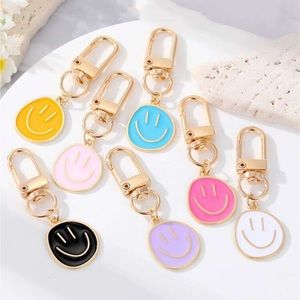 3pc Smiley Bag Charm‎ Set